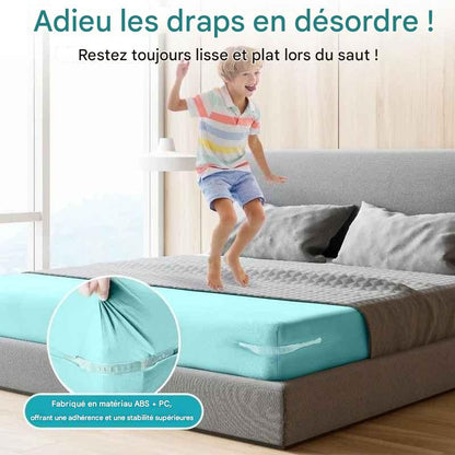 Lot de 4 supports de drap de lit