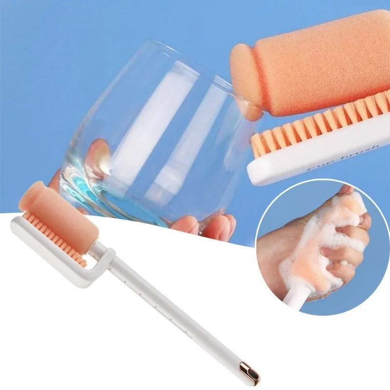 Brosse à Bouteille Télescopique Polyvalente à Double Tête