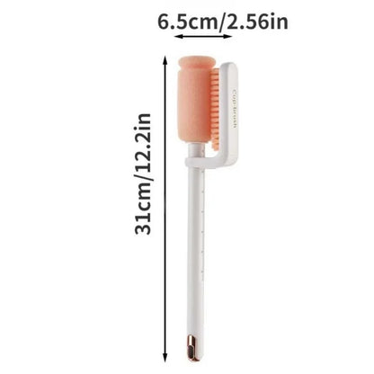 Brosse à Bouteille Télescopique Polyvalente à Double Tête