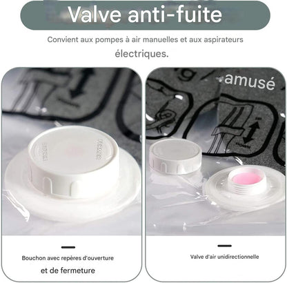 Sac de Rangement Sous Vide Suspendu avec Crochet et pompe éléctrique